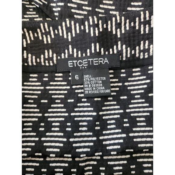 Etcetera Pencil Skirt sz 6 Aztec Geometric pattern Careerwear professional - Picture 5 of 9